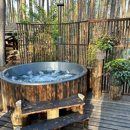 Lubiana180 Wabi Sabi W Lesie Jacuzzi Sauna Kominek - Drewno W Cenie Pobytu - Nad Jeziorem Kaszuby Pieski Tylko Do 10kg Za Dodatkowa Oplata Ferienhaus