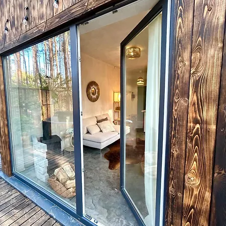 Lubiana180 Wabi Sabi W Lesie Jacuzzi Sauna Kominek - Drewno W Cenie Pobytu - Nad Jeziorem Kaszuby Pieski Tylko Do 10kg Za Dodatkową Opłatą Dom wakacyjny Lubiana