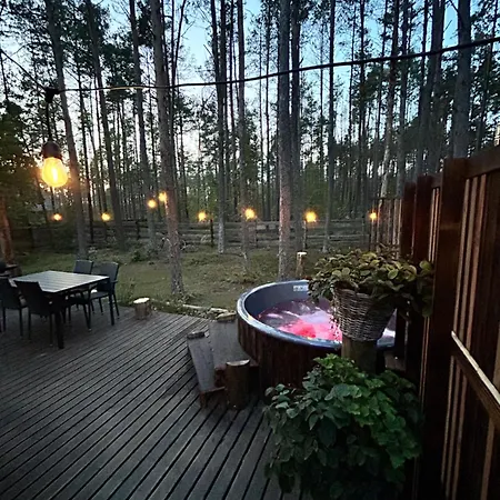 Lubiana180 Wabi Sabi W Lesie Jacuzzi Sauna Kominek - Drewno W Cenie Pobytu - Nad Jeziorem Kaszuby Pieski Tylko Do 10kg Za Dodatkową Opłatą