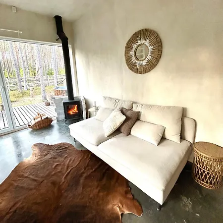 Ferienhaus Lubiana180 Wabi Sabi W Lesie Jacuzzi Sauna Kominek - Drewno W Cenie Pobytu - Nad Jeziorem Kaszuby Pieski Tylko Do 10kg Za Dodatkowa Oplata Lubiana