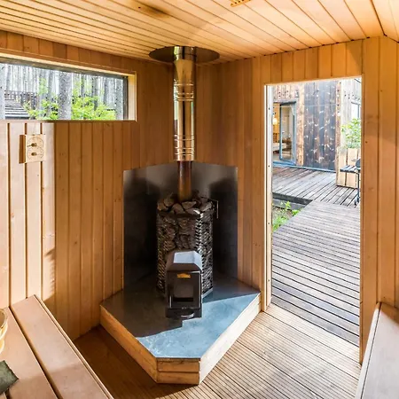 Ferienhaus Lubiana180 Wabi Sabi W Lesie Jacuzzi Sauna Kominek - Drewno W Cenie Pobytu - Nad Jeziorem Kaszuby Pieski Tylko Do 10kg Za Dodatkowa Oplata Lubiana