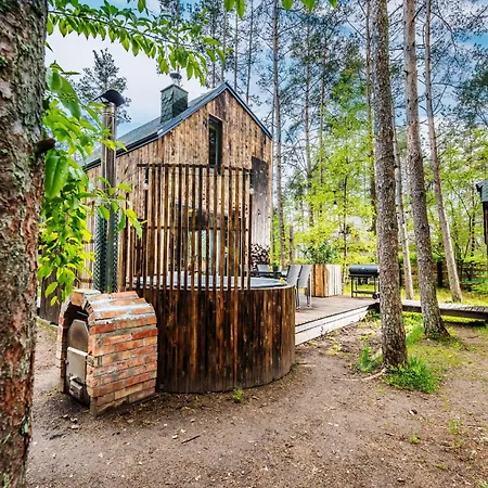 Lubiana180 Wabi Sabi W Lesie Jacuzzi Sauna Kominek - Drewno W Cenie Pobytu - Nad Jeziorem Kaszuby Pieski Tylko Do 10kg Za Dodatkową Opłatą