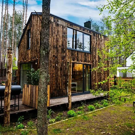 Dom wakacyjny Lubiana180 Wabi Sabi W Lesie Jacuzzi Sauna Kominek - Drewno W Cenie Pobytu - Nad Jeziorem Kaszuby Pieski Tylko Do 10kg Za Dodatkową Opłatą *