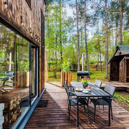 Lubiana180 Wabi Sabi W Lesie Jacuzzi Sauna Kominek - Drewno W Cenie Pobytu - Nad Jeziorem Kaszuby Pieski Tylko Do 10kg Za Dodatkowa Oplata Ferienhaus Lubiana