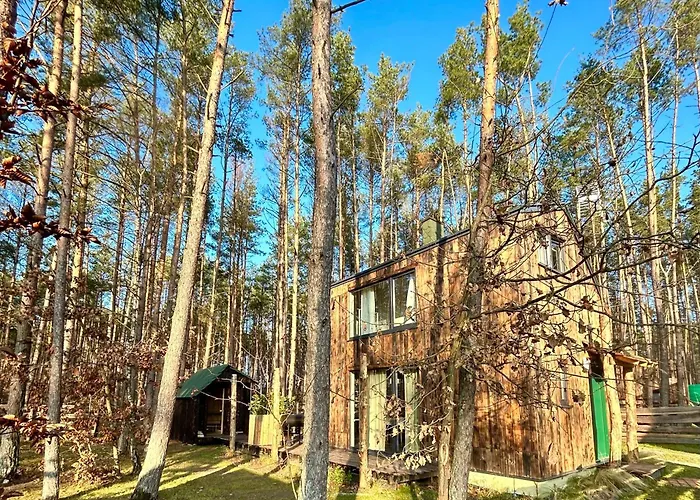 Lubiana180 Wabi Sabi W Lesie Jacuzzi Sauna Kominek - Drewno W Cenie Pobytu - Nad Jeziorem Kaszuby Pieski Tylko Do 10kg Za Dodatkowa Oplata Semesterbostad Lubiana