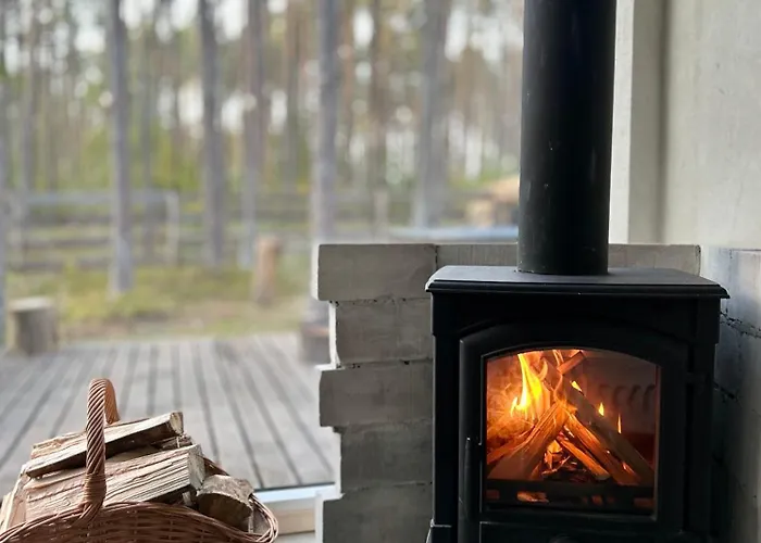 Lubiana180 Wabi Sabi W Lesie Jacuzzi Sauna Kominek - Drewno W Cenie Pobytu - Nad Jeziorem Kaszuby Pieski Tylko Do 10kg Za Dodatkowa Oplata * Lubiana