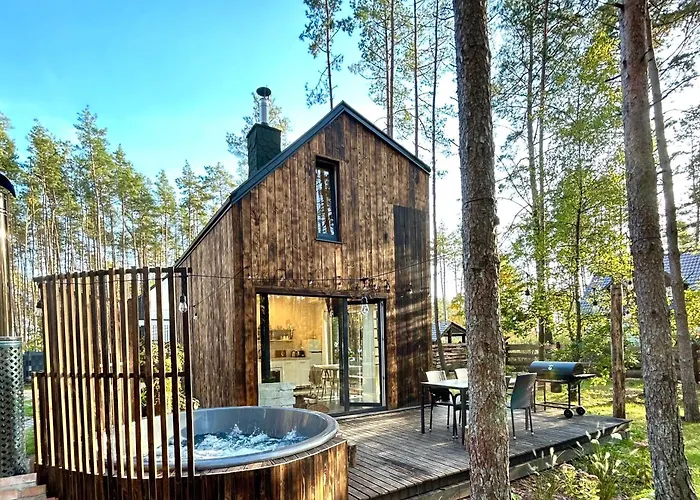 Semesterbostad Lubiana180 Wabi Sabi W Lesie Jacuzzi Sauna Kominek - Drewno W Cenie Pobytu - Nad Jeziorem Kaszuby Pieski Tylko Do 10kg Za Dodatkowa Oplata Lubiana