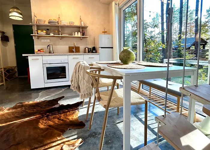 Lubiana180 Wabi Sabi W Lesie Jacuzzi Sauna Kominek - Drewno W Cenie Pobytu - Nad Jeziorem Kaszuby Pieski Tylko Do 10kg Za Dodatkowa Oplata Semesterbostad Lubiana