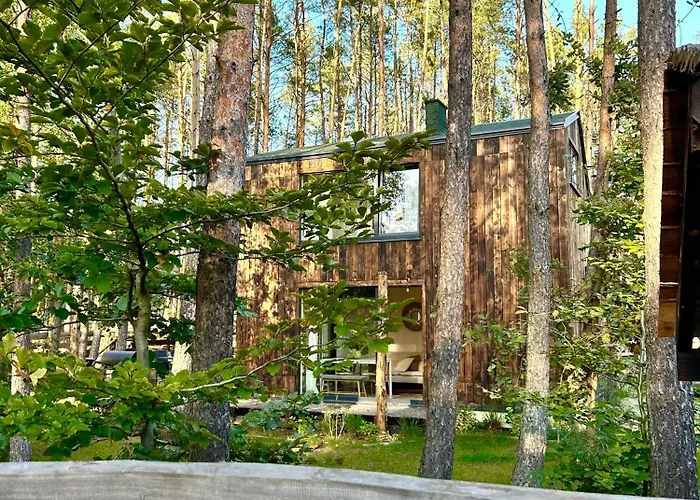 Lubiana180 Wabi Sabi W Lesie Jacuzzi Sauna Kominek - Drewno W Cenie Pobytu - Nad Jeziorem Kaszuby Pieski Tylko Do 10kg Za Dodatkowa Oplata * Lubiana