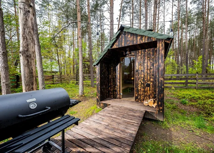 Lubiana180 Wabi Sabi W Lesie Jacuzzi Sauna Kominek - Drewno W Cenie Pobytu - Nad Jeziorem Kaszuby Pieski Tylko Do 10kg Za Dodatkowa Oplata *