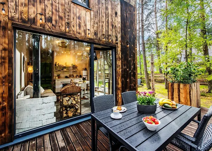 Lubiana180 Wabi Sabi W Lesie Jacuzzi Sauna Kominek - Drewno W Cenie Pobytu - Nad Jeziorem Kaszuby Pieski Tylko Do 10kg Za Dodatkowa Oplata *