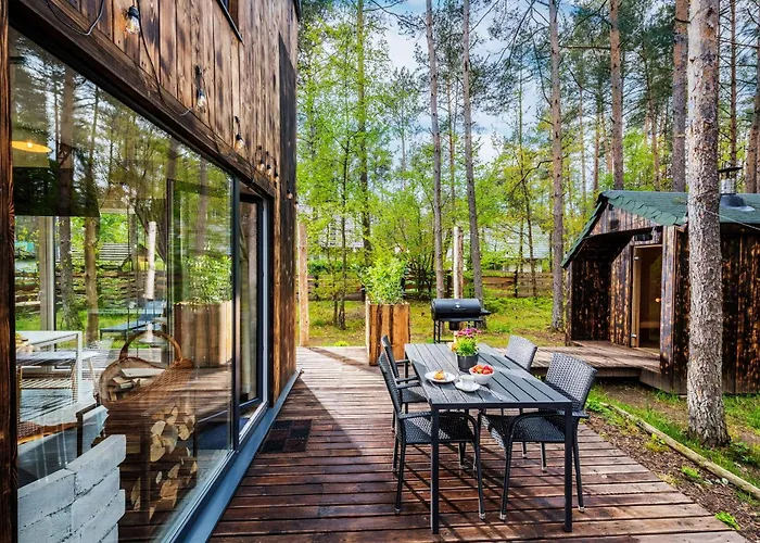 Lubiana180 Wabi Sabi W Lesie Jacuzzi Sauna Kominek - Drewno W Cenie Pobytu - Nad Jeziorem Kaszuby Pieski Tylko Do 10kg Za Dodatkowa Oplata Semesterbostad Lubiana