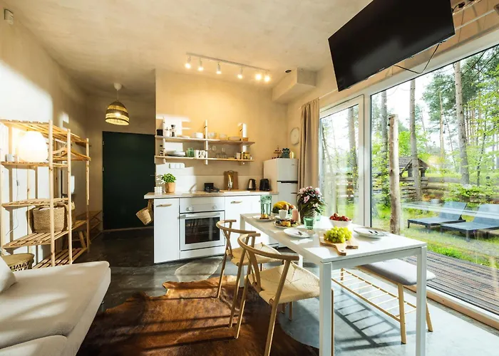 Lubiana180 Wabi Sabi W Lesie Jacuzzi Sauna Kominek - Drewno W Cenie Pobytu - Nad Jeziorem Kaszuby Pieski Tylko Do 10kg Za Dodatkowa Oplata Semesterbostad