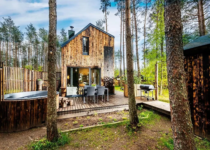 Lubiana180 Wabi Sabi W Lesie Jacuzzi Sauna Kominek - Drewno W Cenie Pobytu - Nad Jeziorem Kaszuby Pieski Tylko Do 10kg Za Dodatkowa Oplata Semesterbostad *