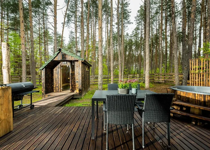 Semesterbostad Lubiana180 Wabi Sabi W Lesie Jacuzzi Sauna Kominek - Drewno W Cenie Pobytu - Nad Jeziorem Kaszuby Pieski Tylko Do 10kg Za Dodatkowa Oplata *